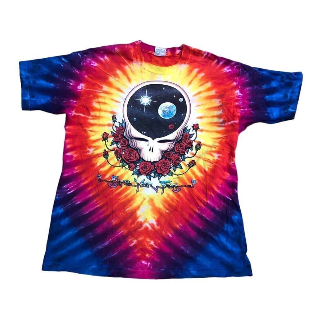 VINTAGE 1992 The Grateful Dead Tie Dye Graphic T Shirt XL